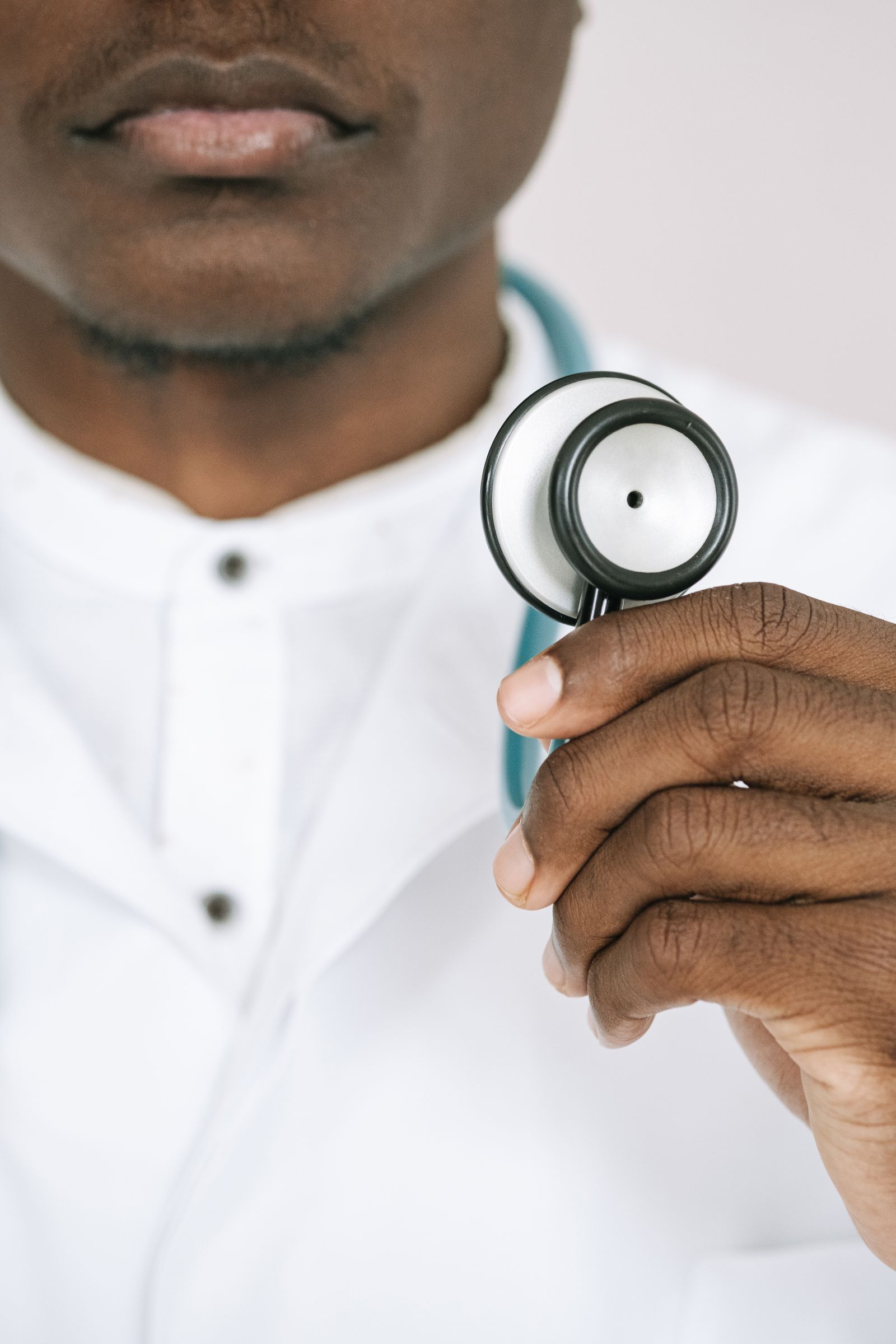 Classic White Lab Coat 1 Doctor in a white lab coat with stethoscope