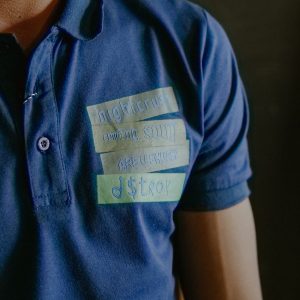 Polo shirt with embroidered logo
