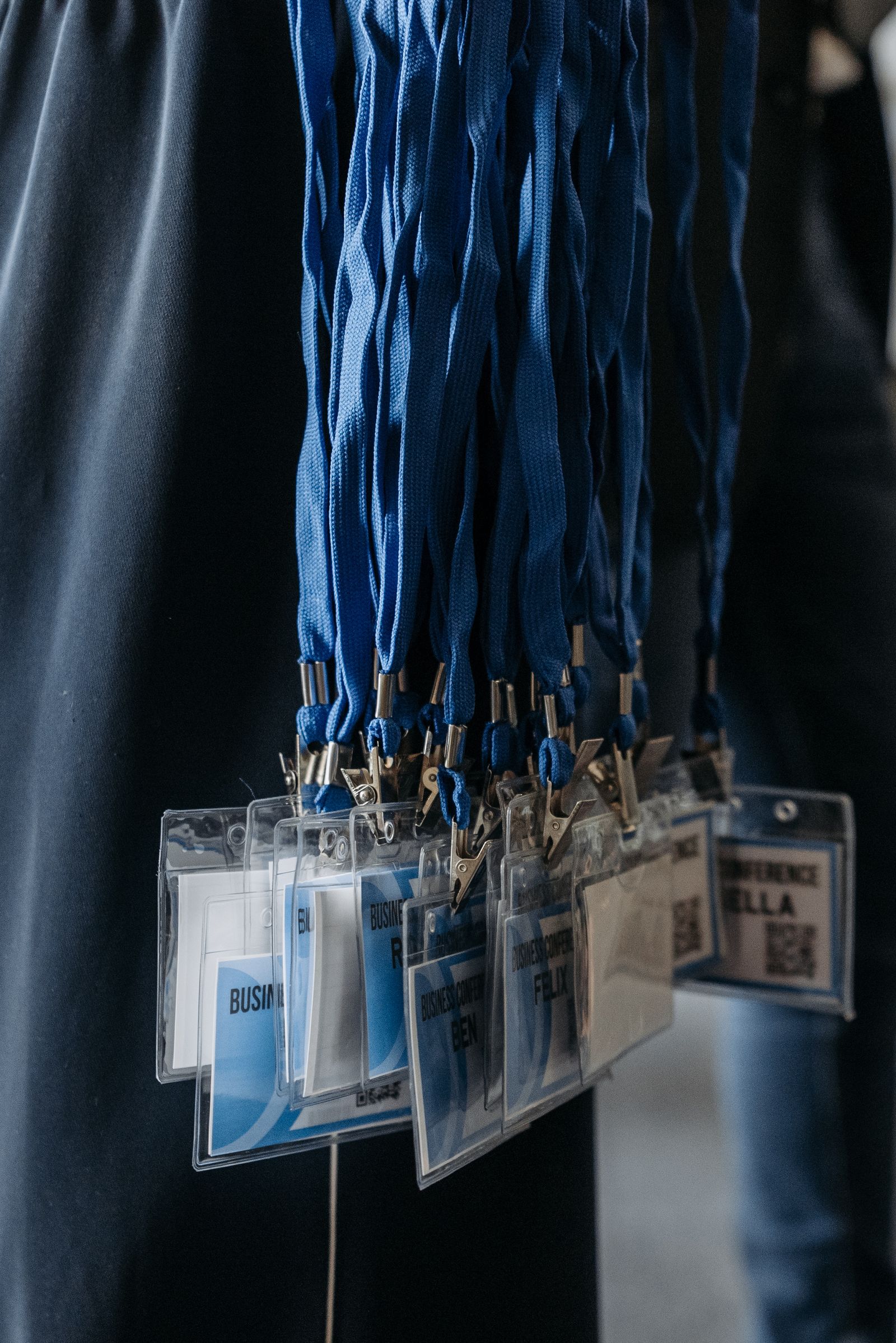 Custom Lanyard with ID Holder 1 Blue lanyards with ID badges